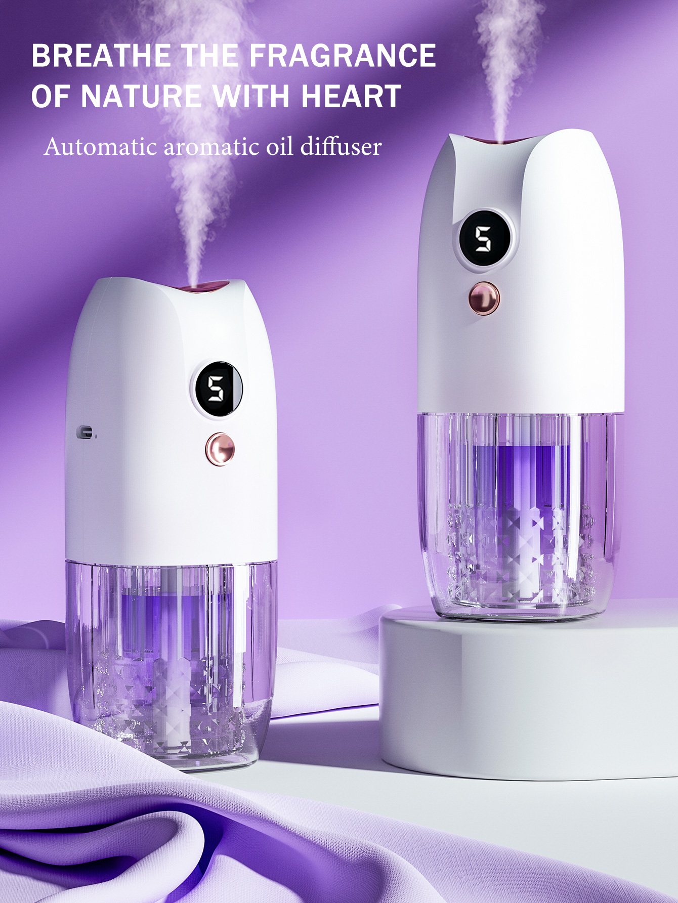 Home Fragrance System - Многофункциональный перезаряжаемый портативный аромадиффузор, диффузор эфирного