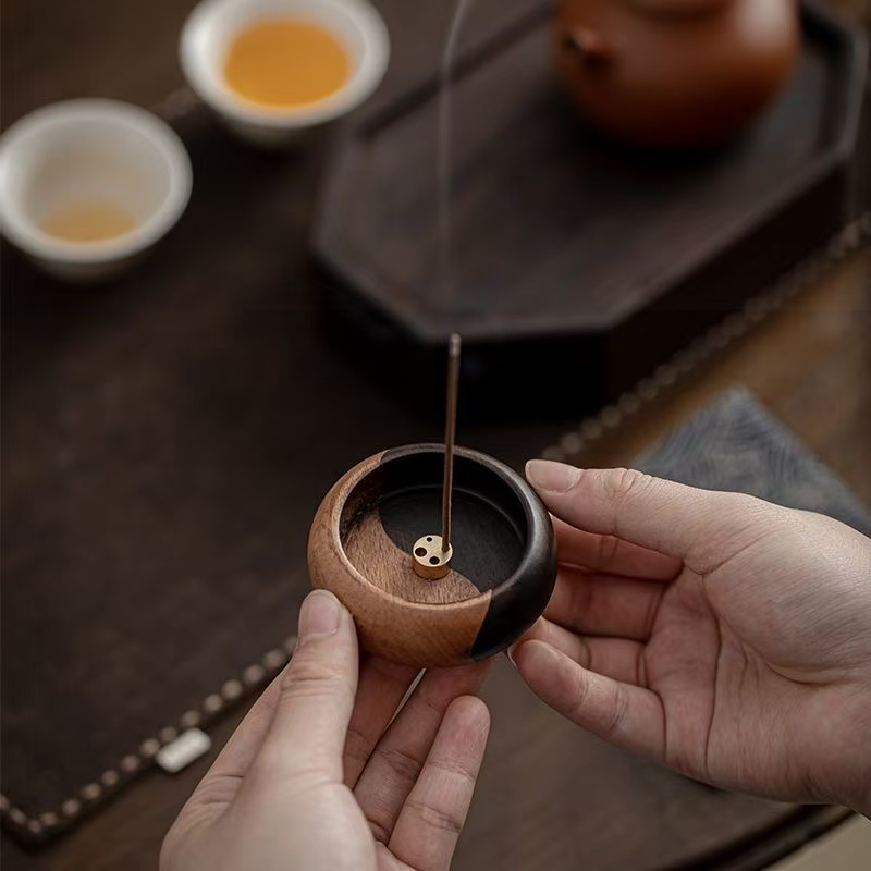 Shop Home Fragrance - Поднос для благовоний из цельного дерева